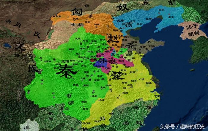 战国七雄都是今天的哪些省份？七国地图和现地图对照 第7张