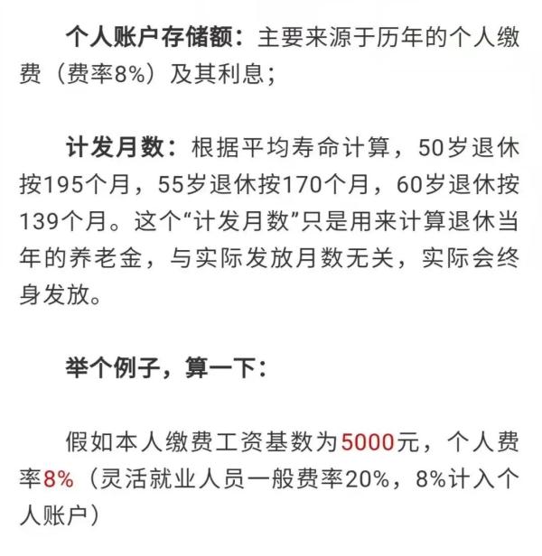 退休养老金如何计算？公式来了 第7张