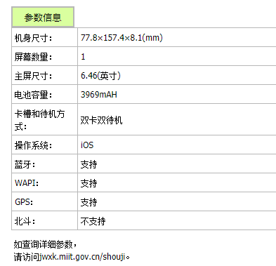 苹果11手机配置参数表（苹果iPhone 11参数大全） 第3张