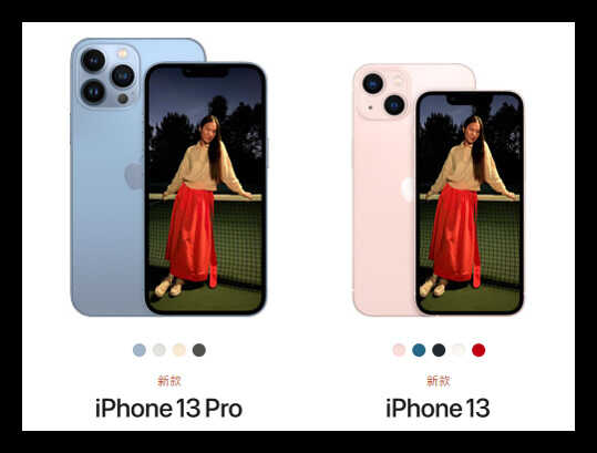 苹果13和苹果13pro的区别大不大（iPhone13与iPhone13 Pro详细参数对比） 第1张