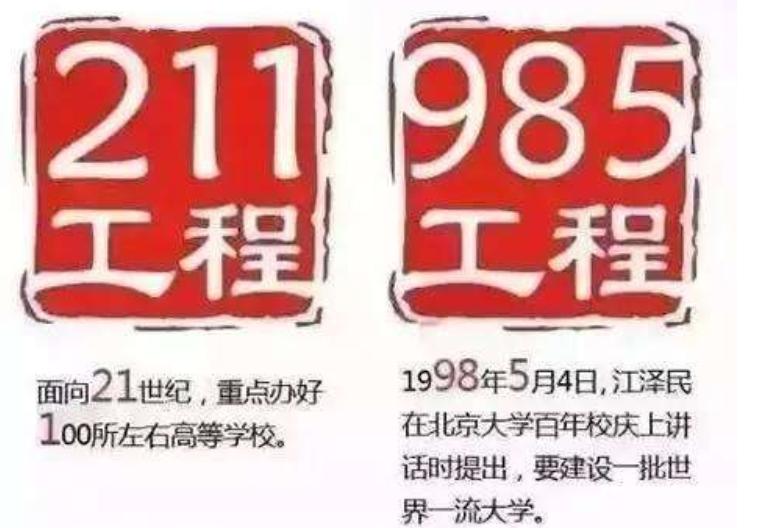 985和211大学是什么意思（985和211有哪些区别） 第15张