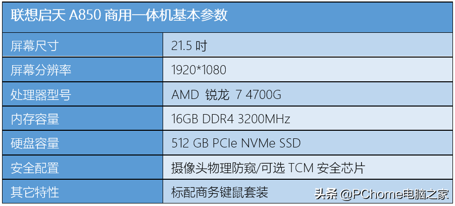 “A”级芯动力 联想启天A850商用一体机评测 第3张