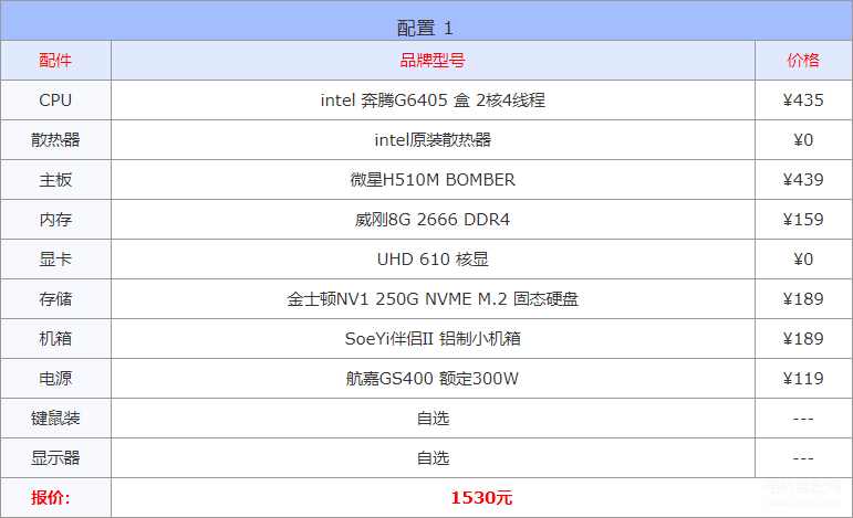 网吧电脑配置价格表2022（2022年电脑配置推荐） 第3张