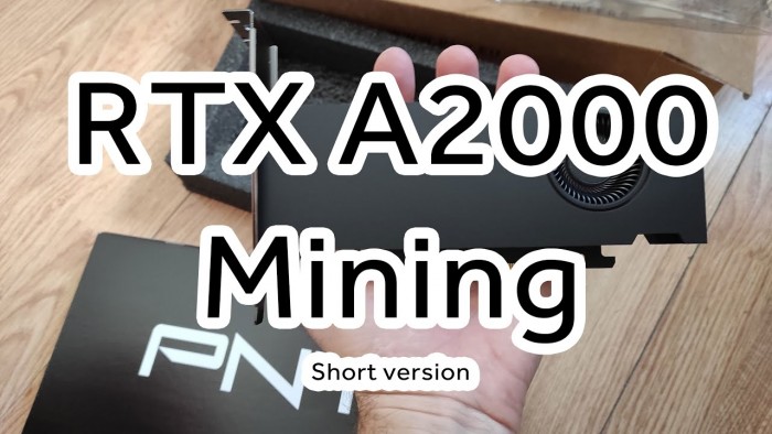 英伟达RTX A2000工作站显卡实测 挖矿算力41MH/s 功耗不到70W 第3张