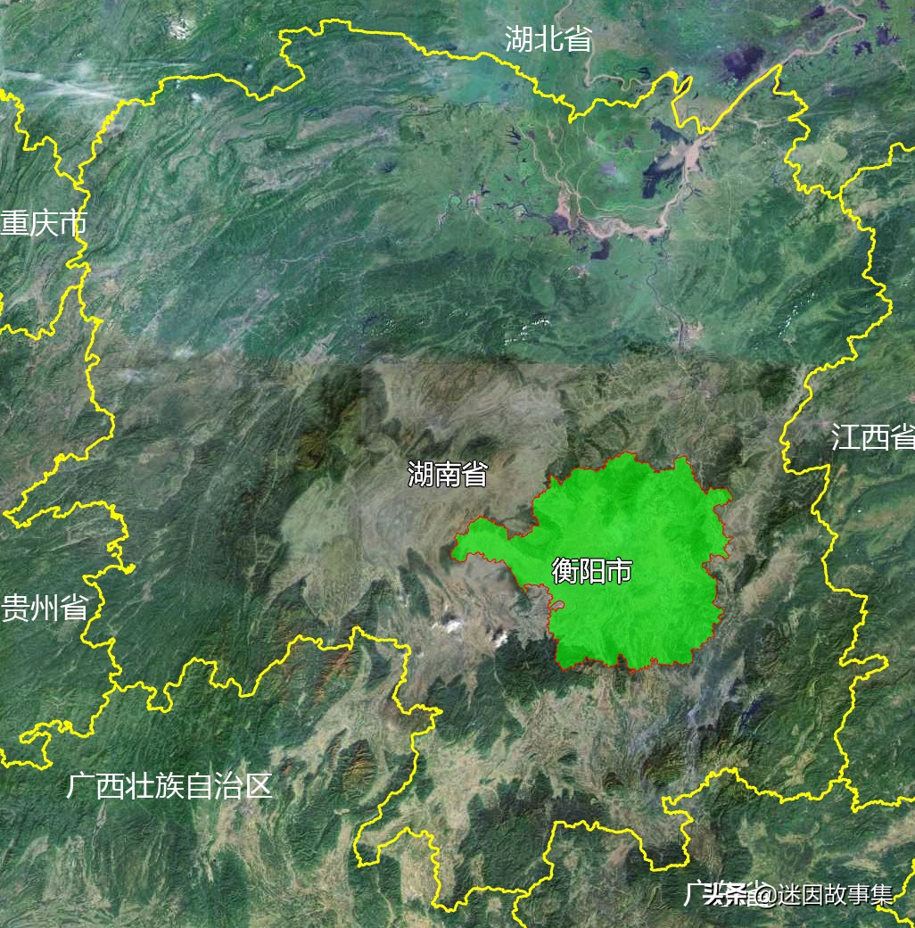 14张地形图，快速了解湖南省衡阳市的12个市辖区县市 第1张